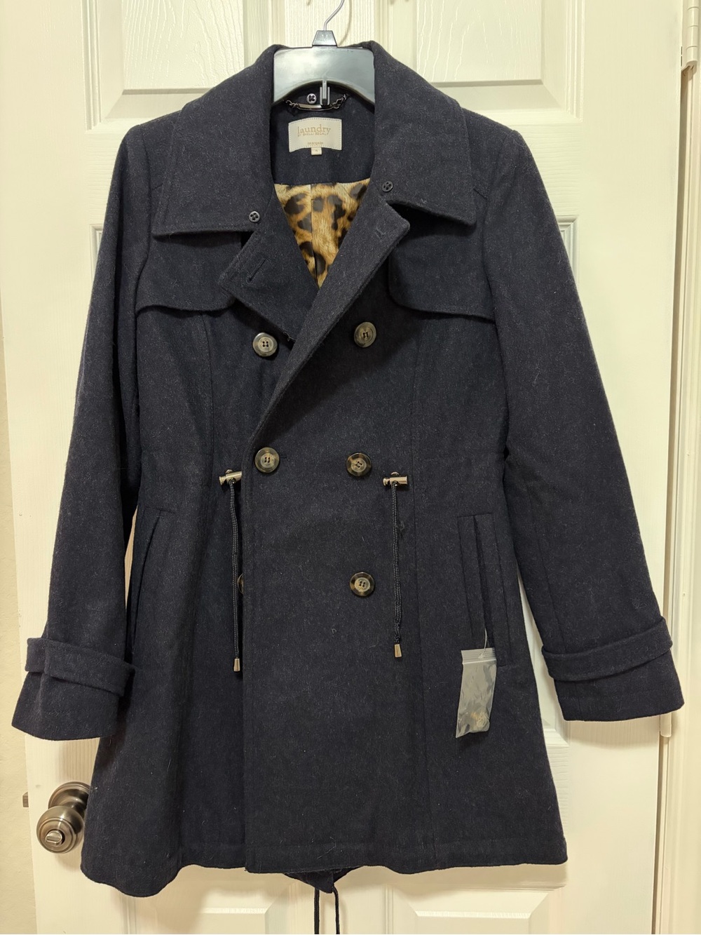 Laundry by Shelli Segal Women's Wool Blend Pea Coat Size4